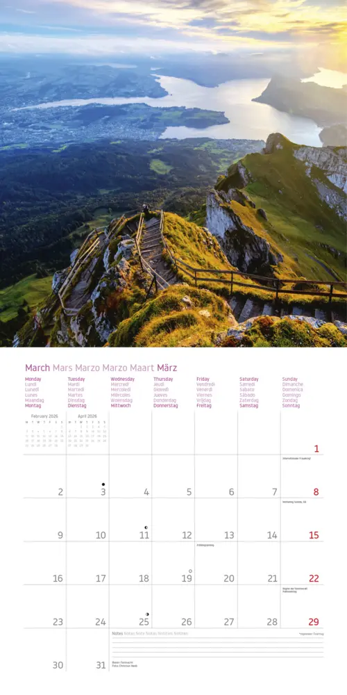 Bild: 9783961418947 | Schweiz | Alpha Edition | Kalender | ALPHA EDITION (Kalender) | 28 S.