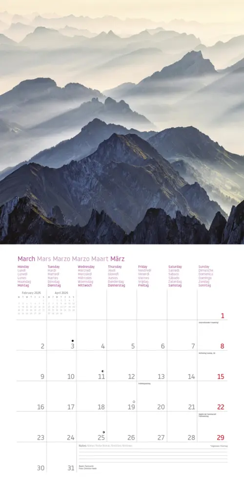 Bild: 9783961418947 | Schweiz | Alpha Edition | Kalender | ALPHA EDITION (Kalender) | 28 S.