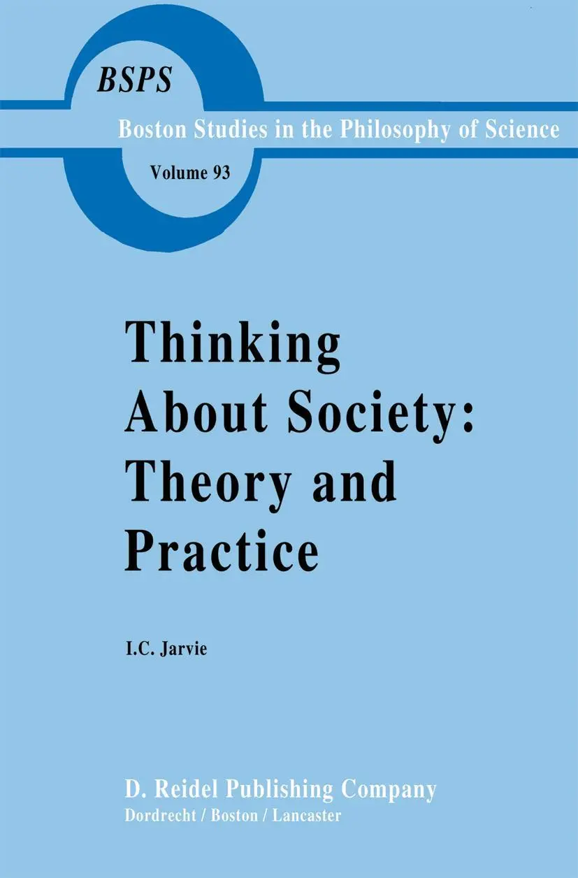 Cover: 9789401088947 | Thinking about Society: Theory and Practice | Ian Jarvie | Taschenbuch