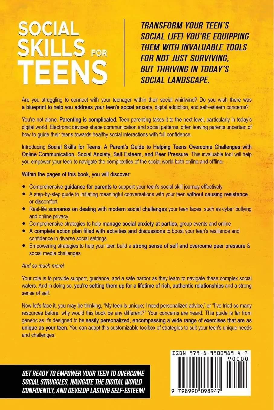 Rückseite: 9798990098947 | Social Skills for Teens | Amber Preston | Taschenbuch | Englisch