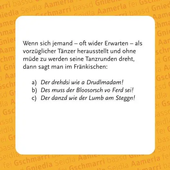 Bild: 4250364119047 | Gräschkurs Fränkisch - Das Quiz | Helmut Haberkamm | Spiel | 66 S.