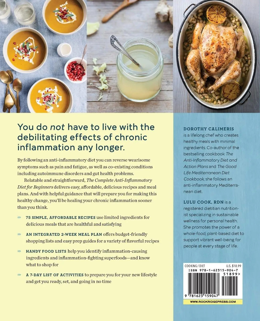 Rückseite: 9781623159047 | The Complete Anti-Inflammatory Diet for Beginners | Calimeris (u. a.)