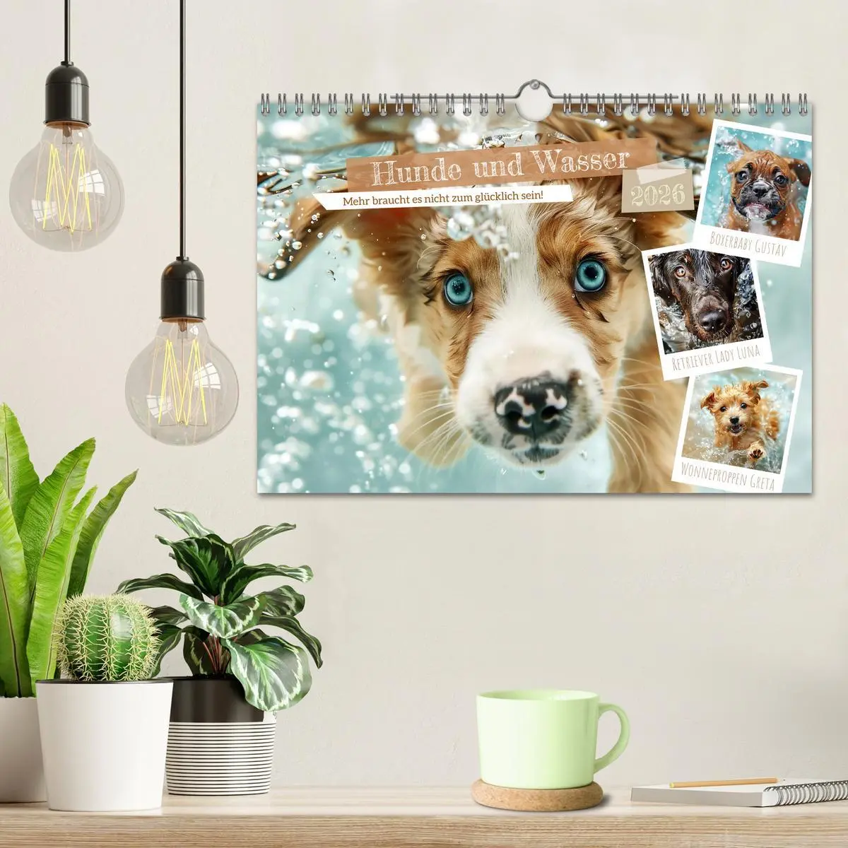 Bild: 9783457329047 | Hunde und Wasser (Wandkalender 2026 DIN A4 quer), CALVENDO...