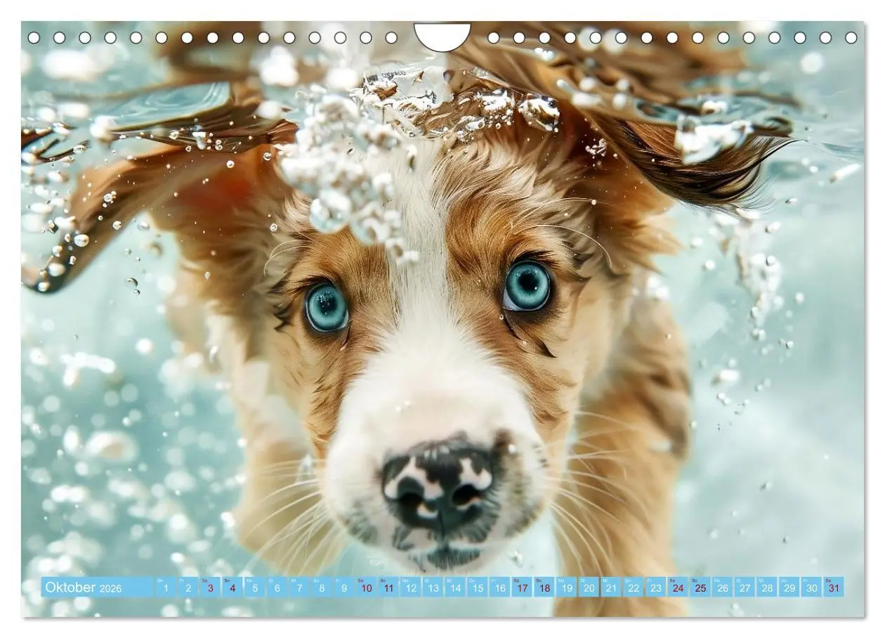 Bild: 9783457329047 | Hunde und Wasser (Wandkalender 2026 DIN A4 quer), CALVENDO...