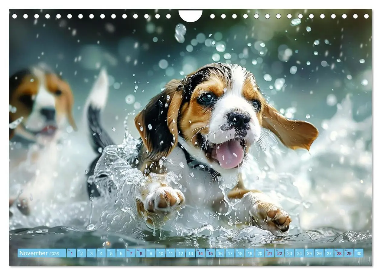 Bild: 9783457329047 | Hunde und Wasser (Wandkalender 2026 DIN A4 quer), CALVENDO...