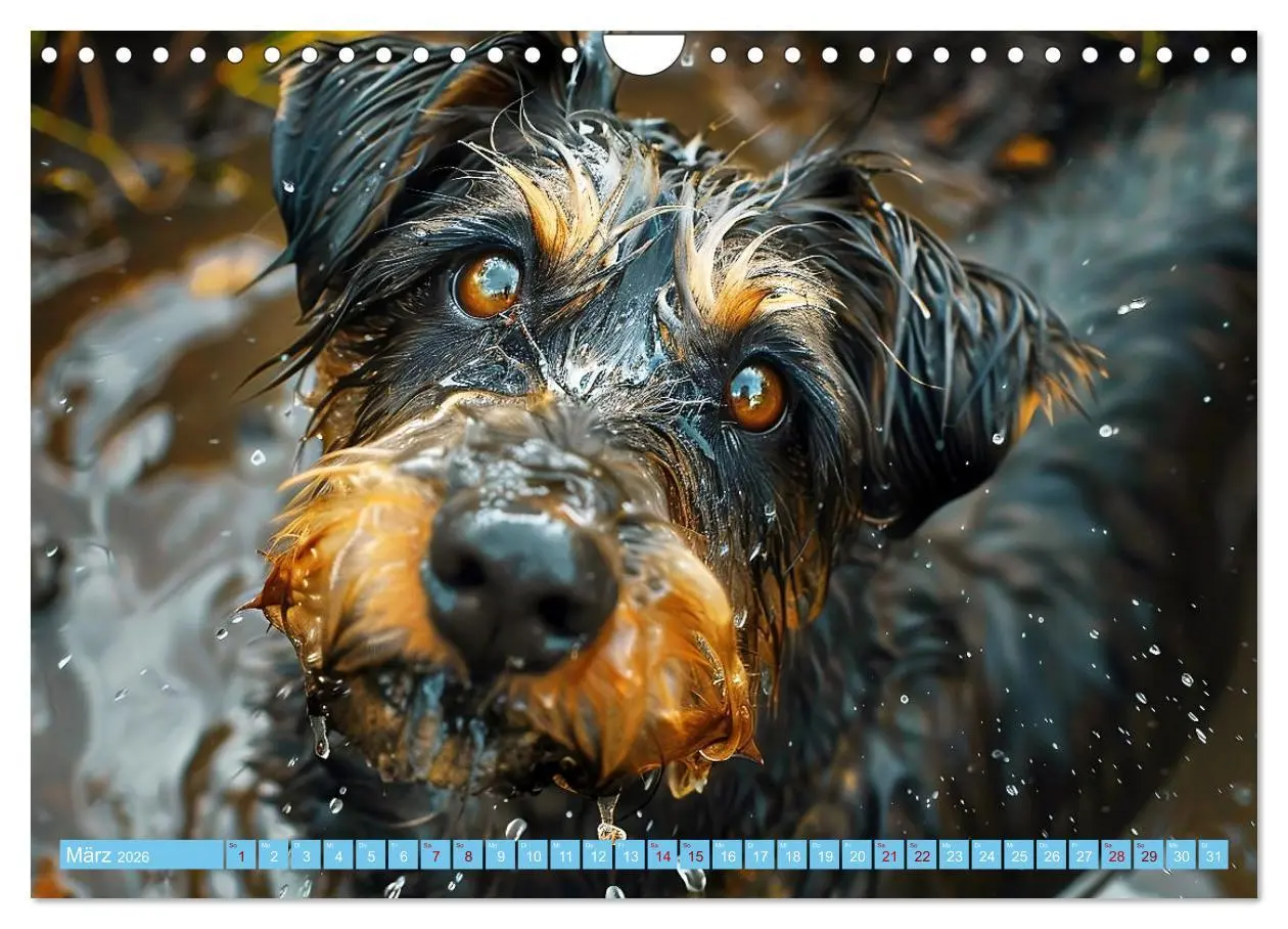 Bild: 9783457329047 | Hunde und Wasser (Wandkalender 2026 DIN A4 quer), CALVENDO...