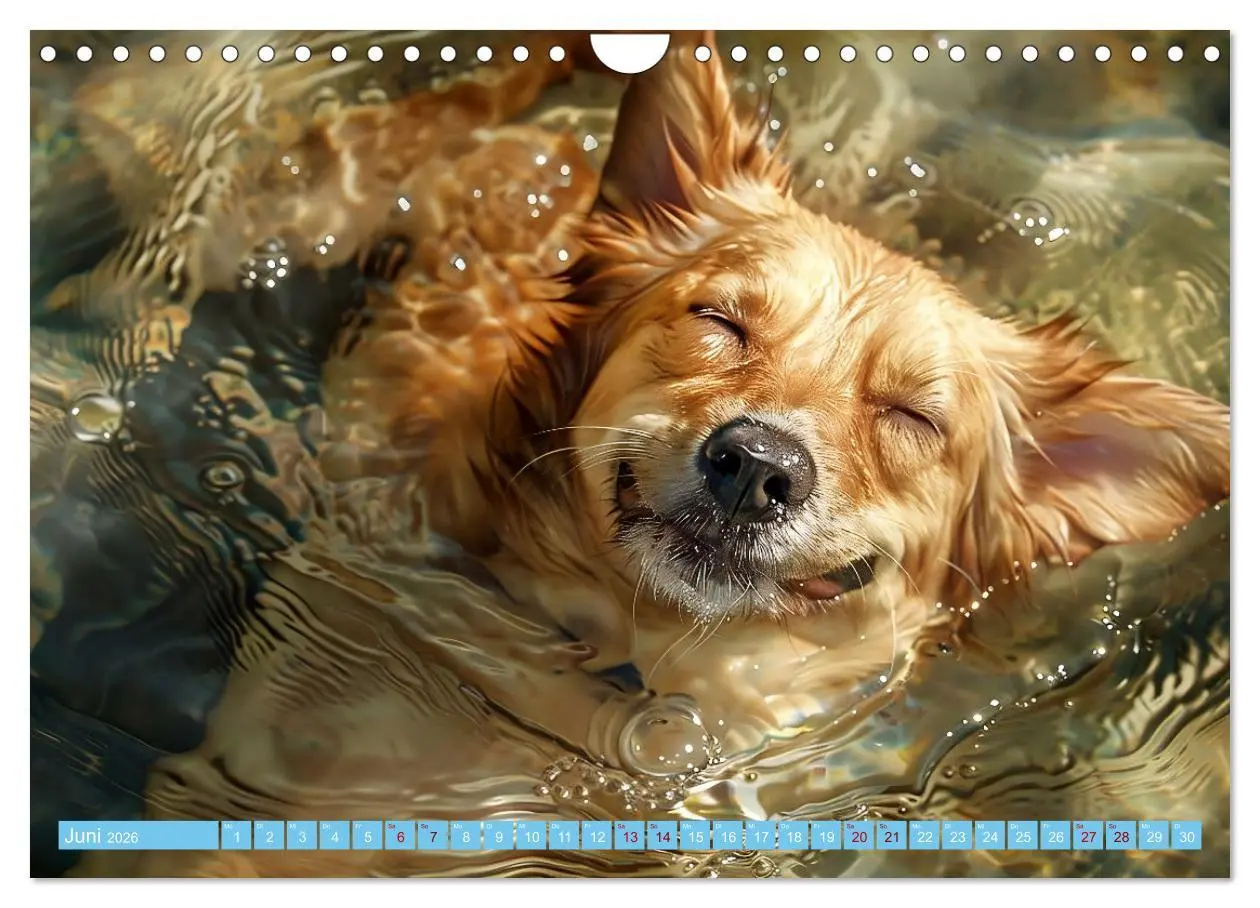 Bild: 9783457329047 | Hunde und Wasser (Wandkalender 2026 DIN A4 quer), CALVENDO...