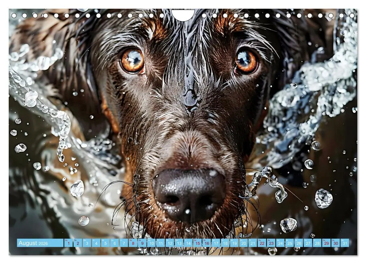Bild: 9783457329047 | Hunde und Wasser (Wandkalender 2026 DIN A4 quer), CALVENDO...