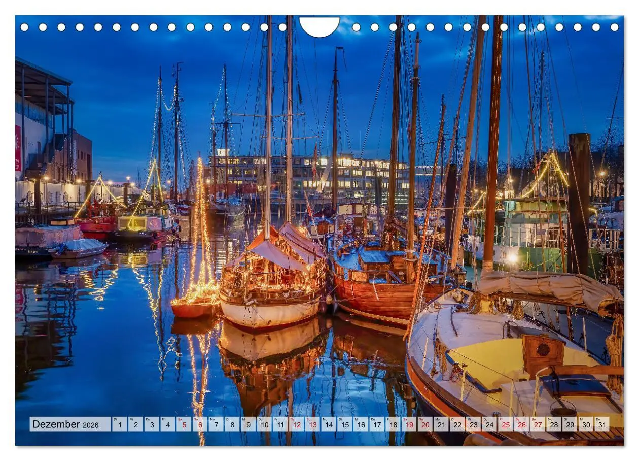 Bild: 9783457639047 | Bremer Hafenromantik (Wandkalender 2026 DIN A4 quer), CALVENDO...