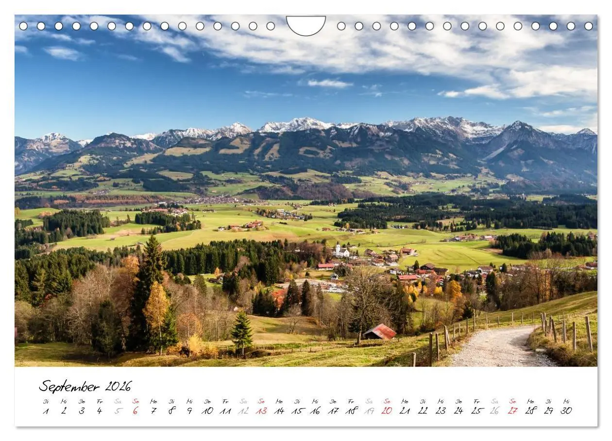 Bild: 9783516039047 | Erlebnis Oberallgäu (Wandkalender 2026 DIN A4 quer), CALVENDO...