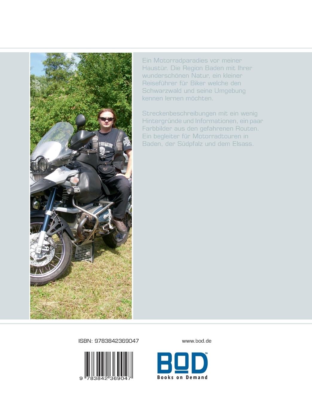 Rückseite: 9783842369047 | Motorradtouren in &amp; um Baden | Michael Fauth | Taschenbuch | 60 S.