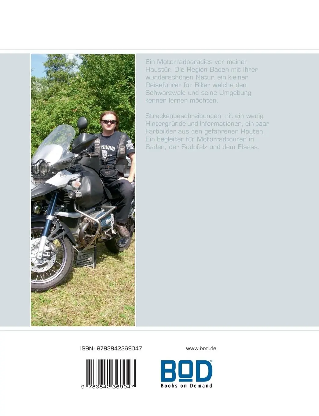 Rückseite: 9783842369047 | Motorradtouren in &amp; um Baden | Michael Fauth | Taschenbuch | 60 S.