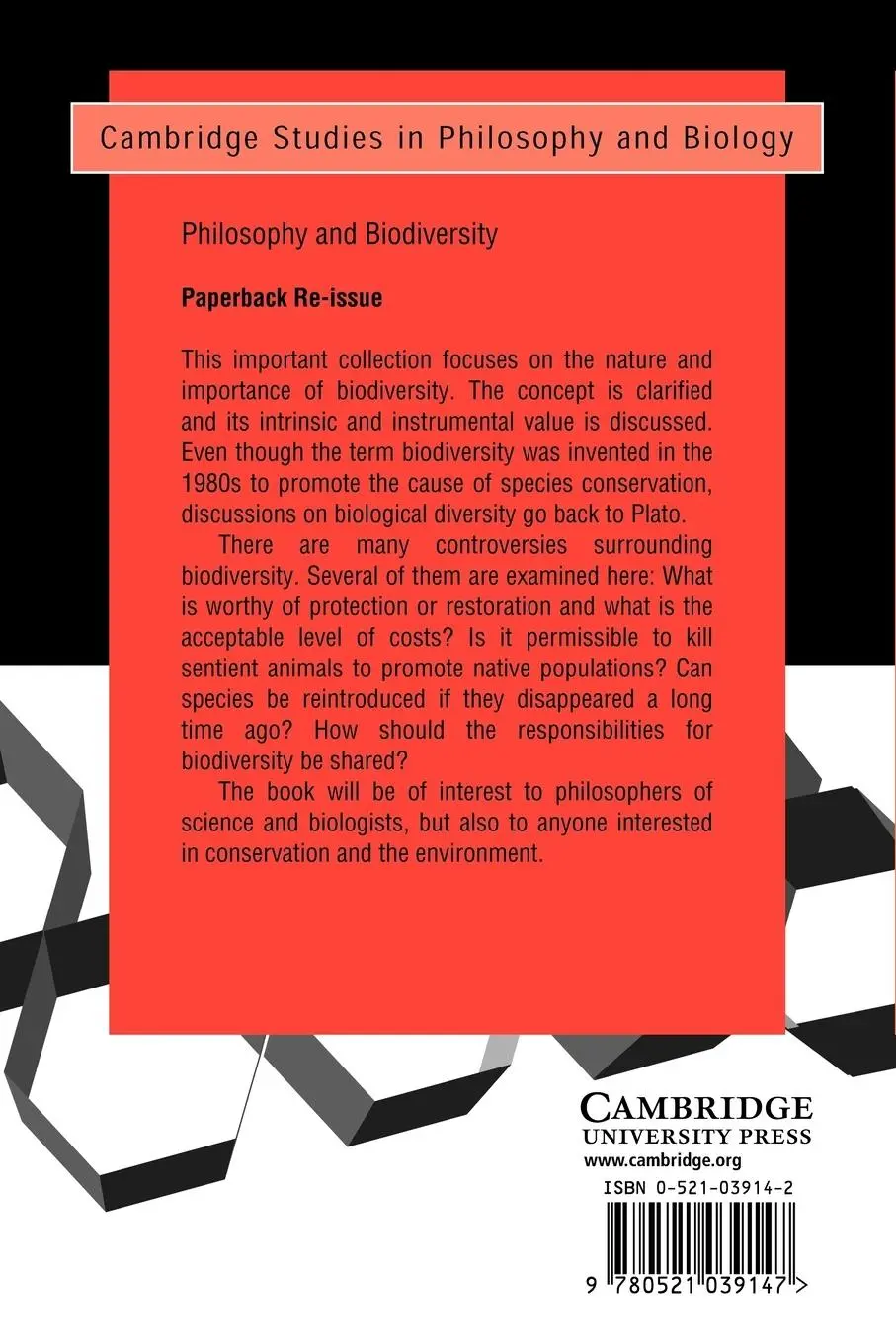 Rückseite: 9780521039147 | Philosophy and Biodiversity | Juhani Pietarinen (u. a.) | Taschenbuch
