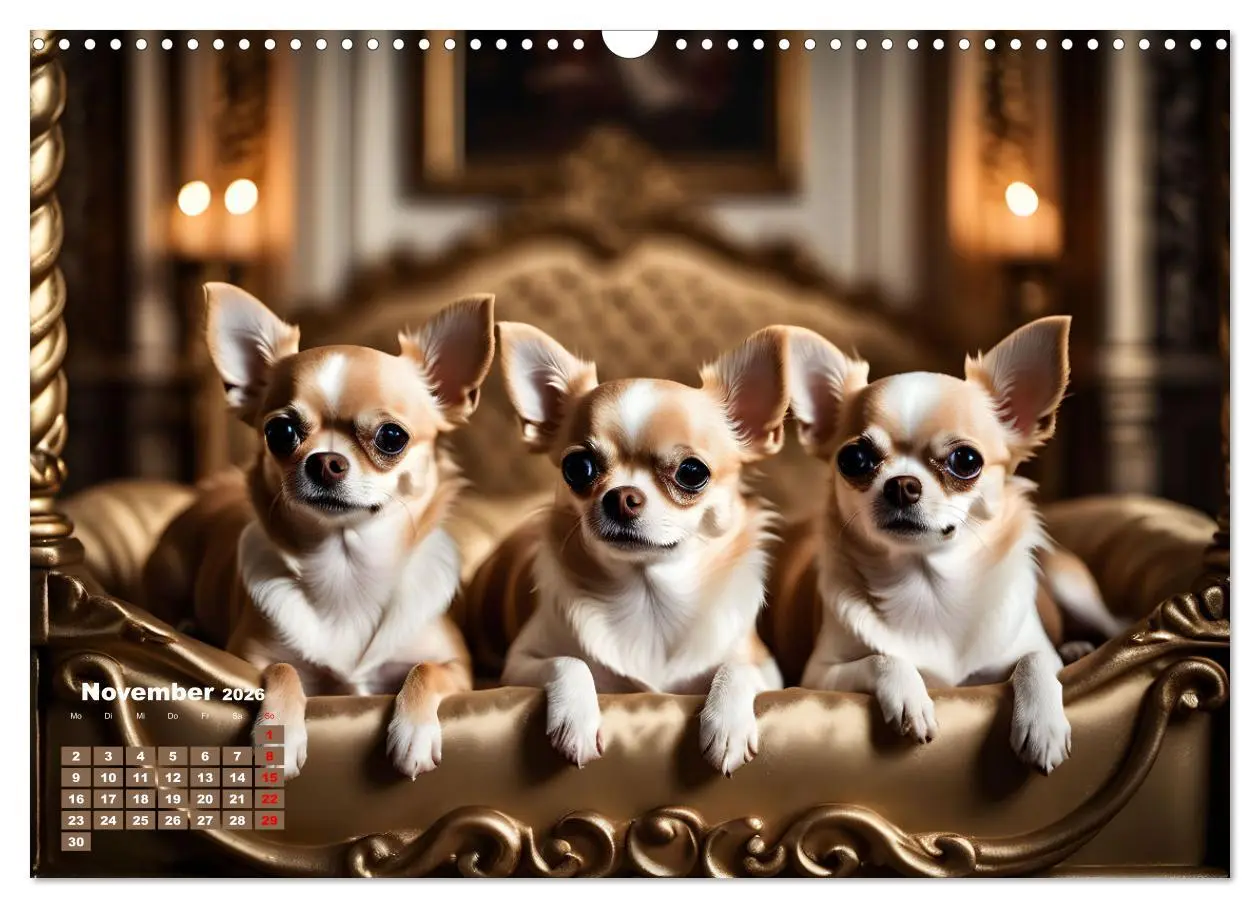 Bild: 9783457249147 | Chihuahua - der mutige Winzling (Wandkalender 2026 DIN A3 quer),...