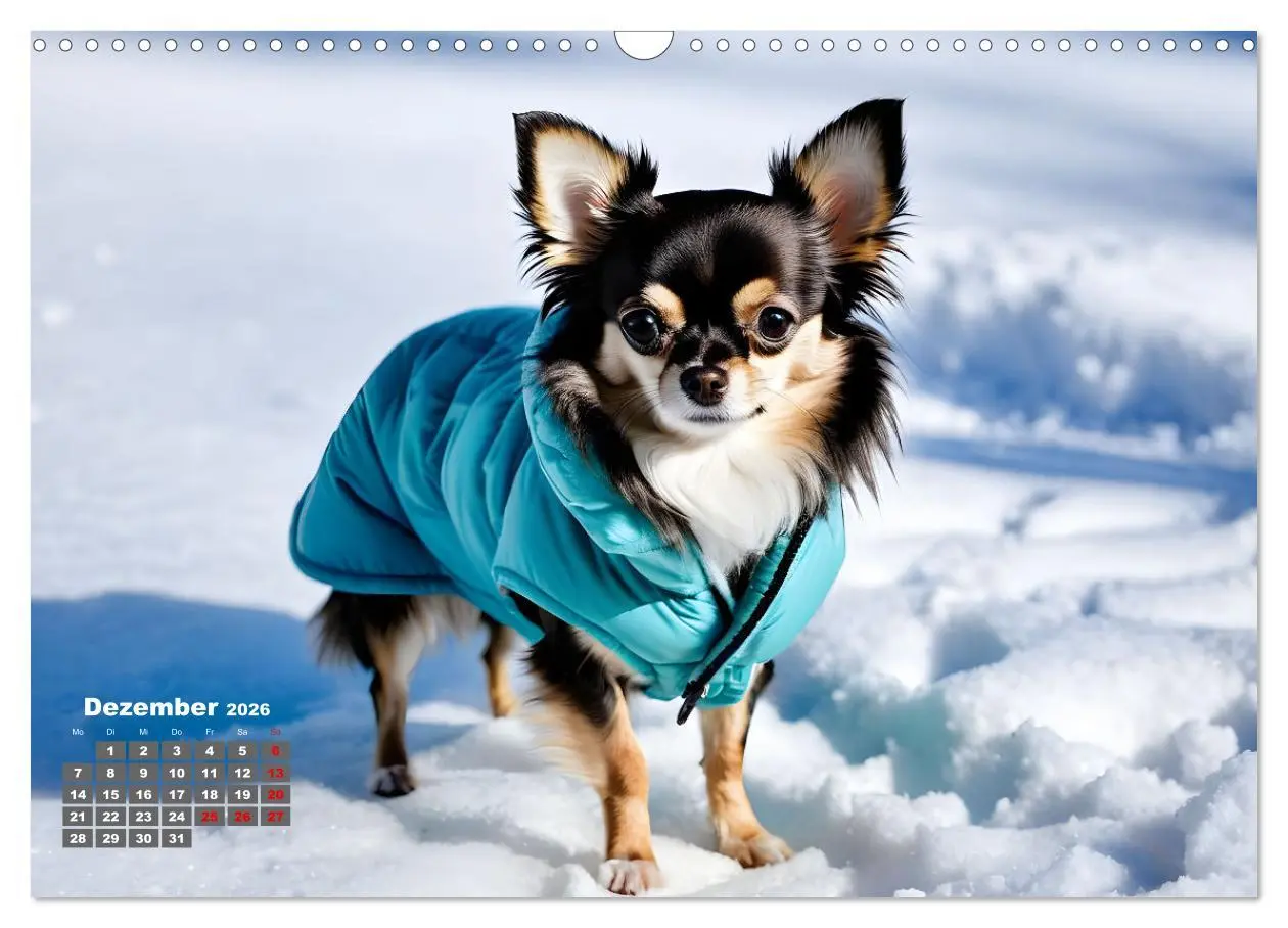 Bild: 9783457249147 | Chihuahua - der mutige Winzling (Wandkalender 2026 DIN A3 quer),...