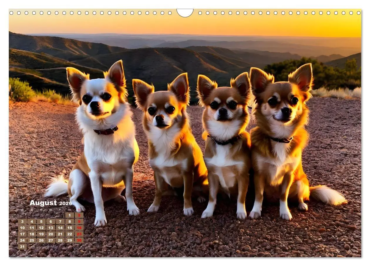 Bild: 9783457249147 | Chihuahua - der mutige Winzling (Wandkalender 2026 DIN A3 quer),...