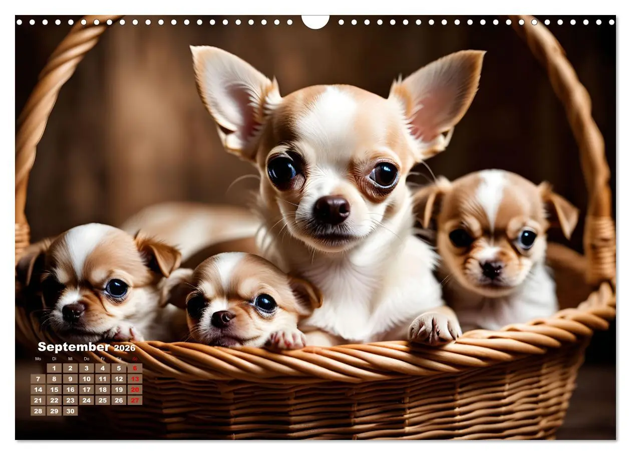 Bild: 9783457249147 | Chihuahua - der mutige Winzling (Wandkalender 2026 DIN A3 quer),...
