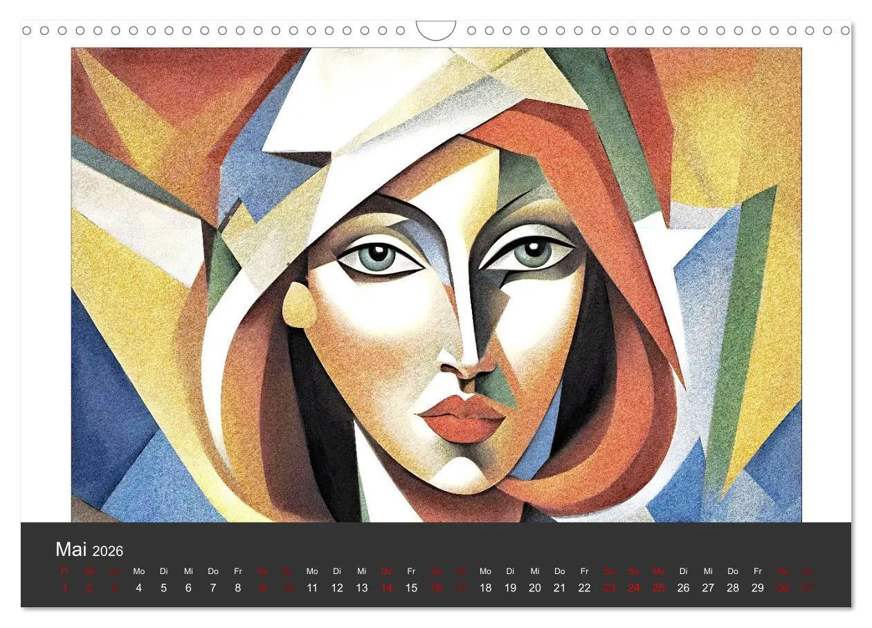 Bild: 9783457319147 | Kubistische Frauen Bilder (Wandkalender 2026 DIN A3 quer), CALVENDO...