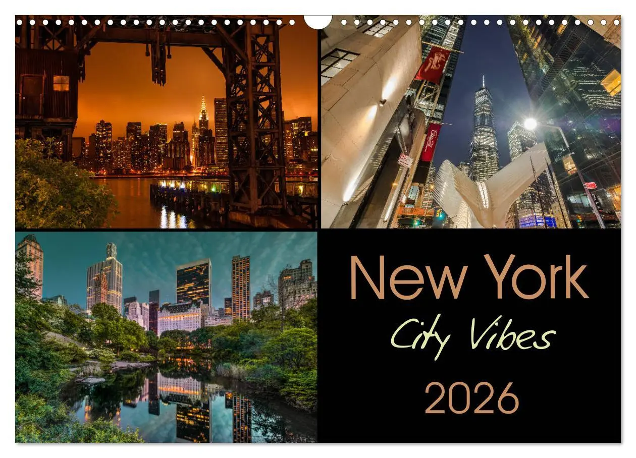 Cover: 9783457939147 | New York City Vibes (Wandkalender 2026 DIN A3 quer), CALVENDO...
