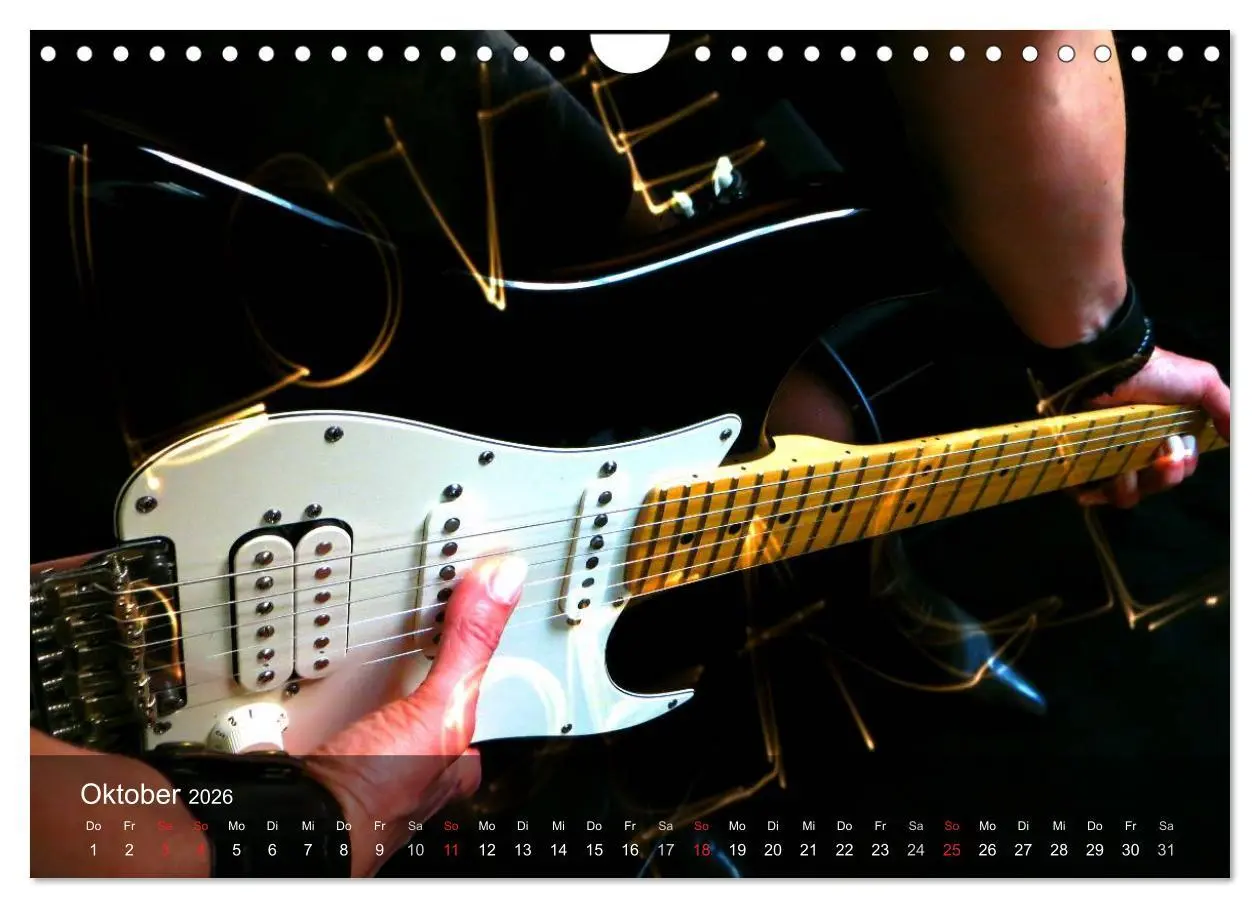 Bild: 9783516029147 | Rockgitarren Power (Wandkalender 2026 DIN A4 quer), CALVENDO...