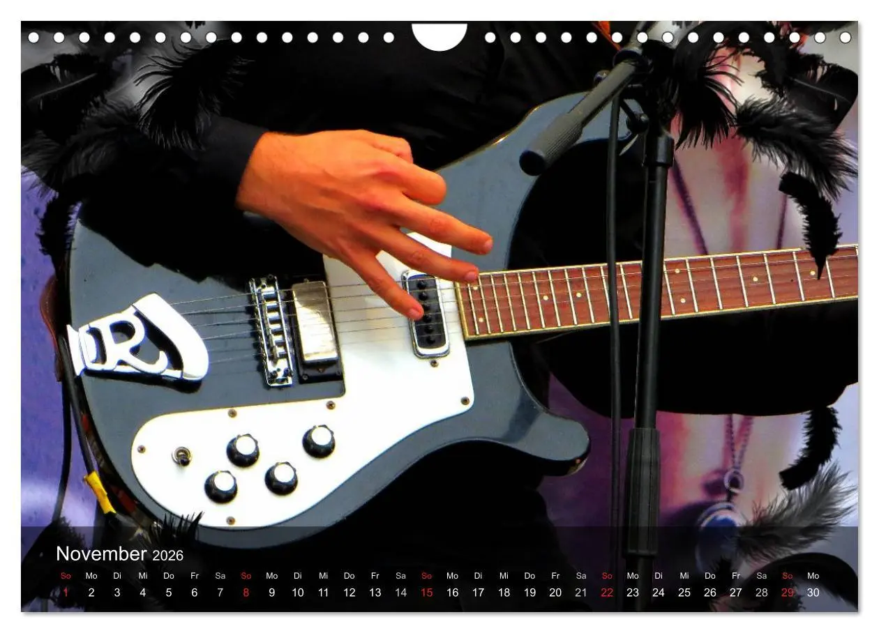 Bild: 9783516029147 | Rockgitarren Power (Wandkalender 2026 DIN A4 quer), CALVENDO...