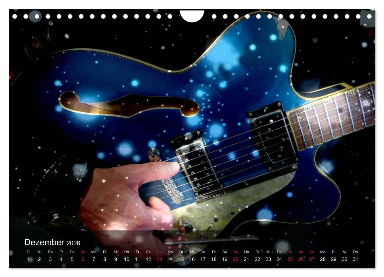 Bild: 9783516029147 | Rockgitarren Power (Wandkalender 2026 DIN A4 quer), CALVENDO...