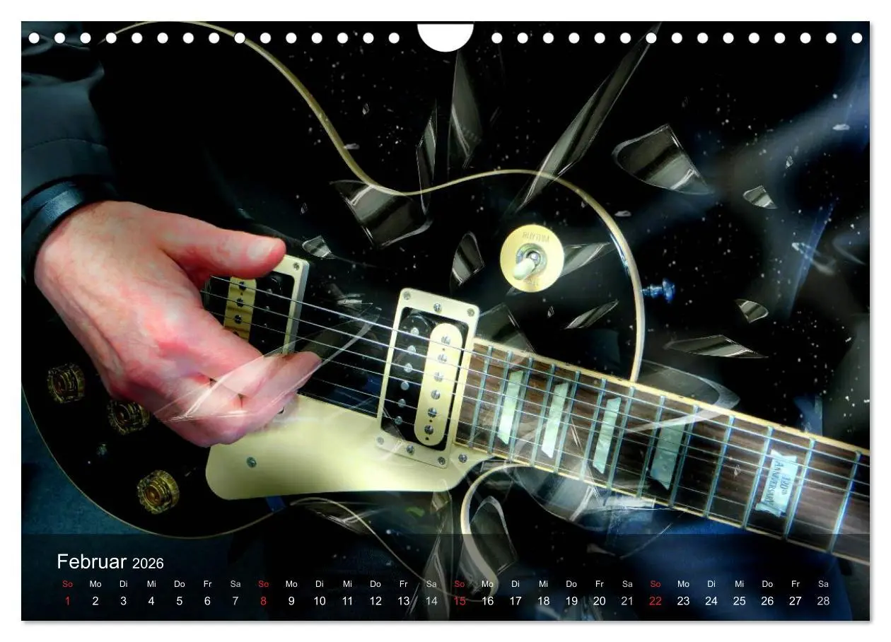 Bild: 9783516029147 | Rockgitarren Power (Wandkalender 2026 DIN A4 quer), CALVENDO...