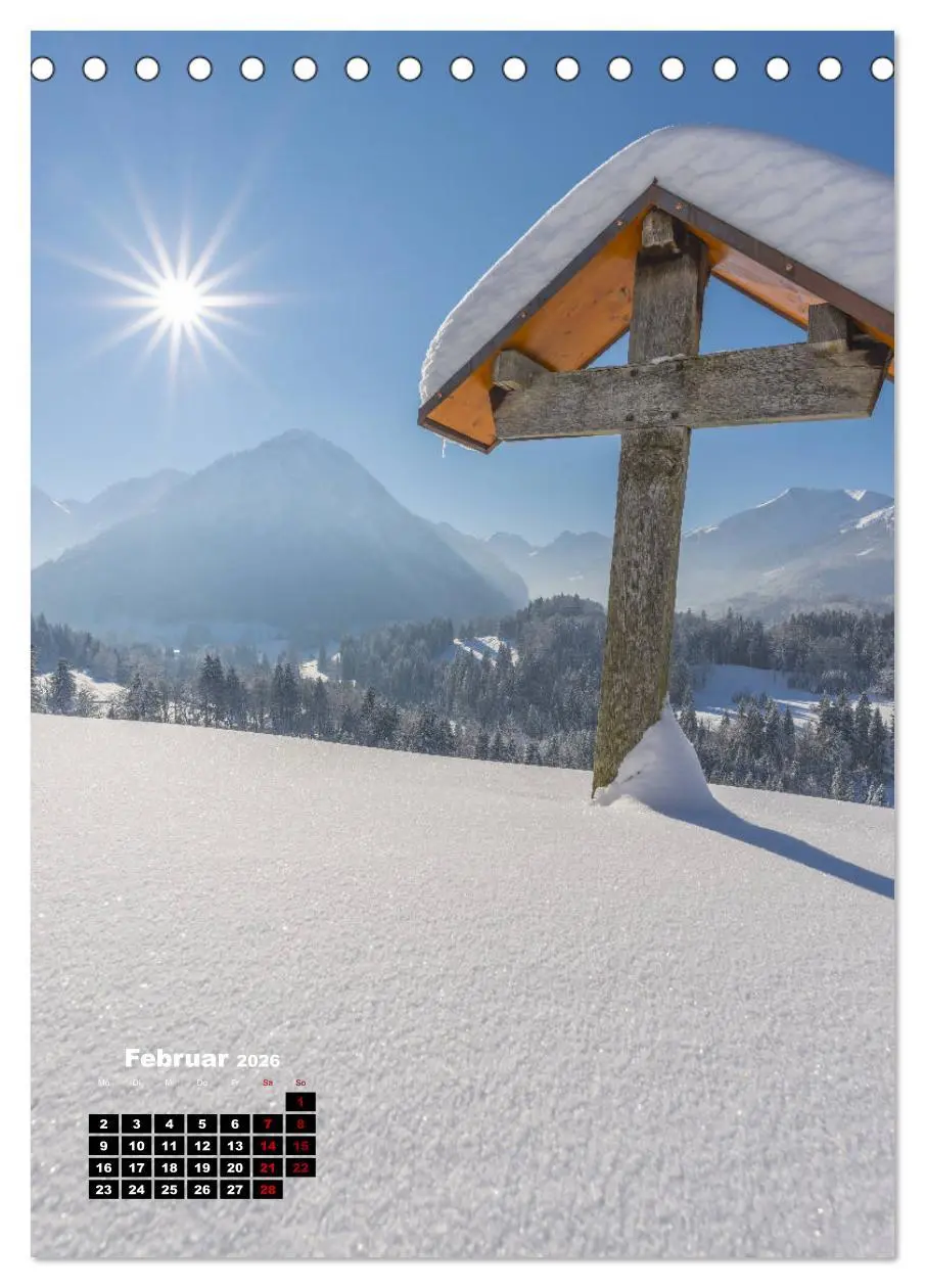 Bild: 9783516409147 | Leichte Wanderziele um Oberstdorf (Tischkalender 2026 DIN A5 hoch),...