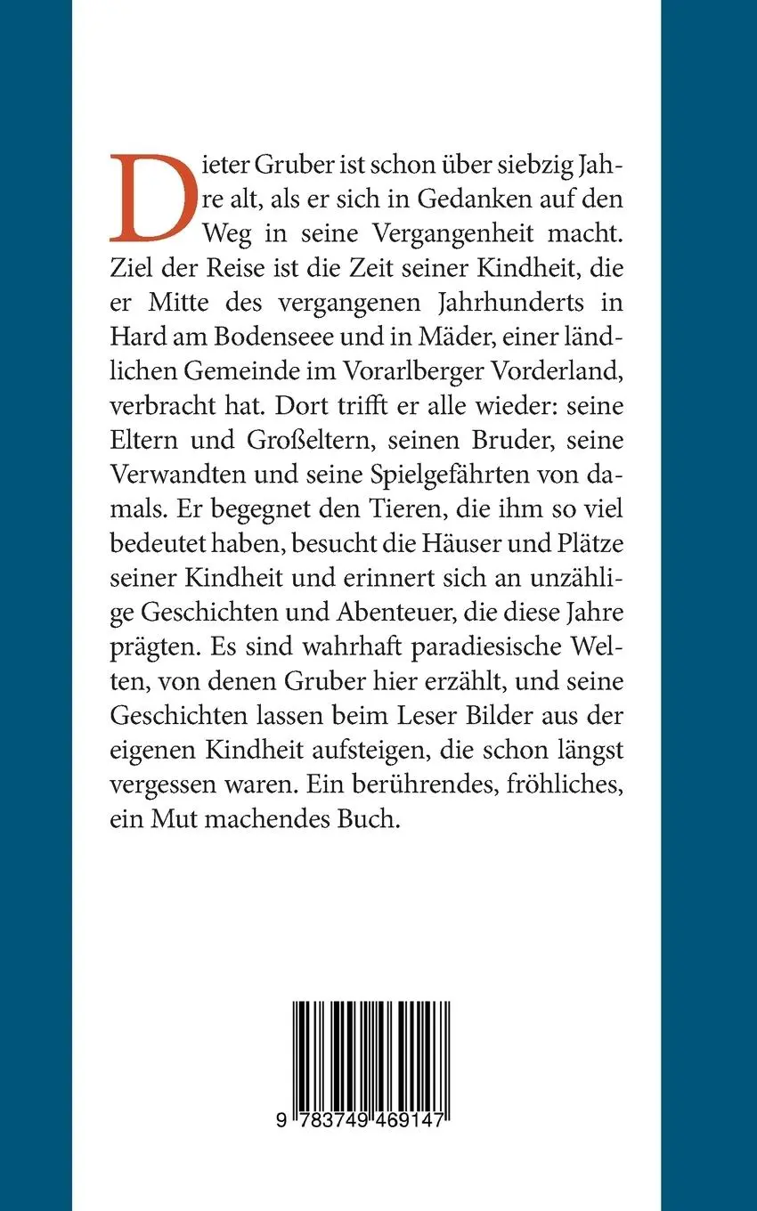 Rückseite: 9783749469147 | Eine Kindheit in Hard | Erinnerungen an ein Paradies | Dieter Gruber