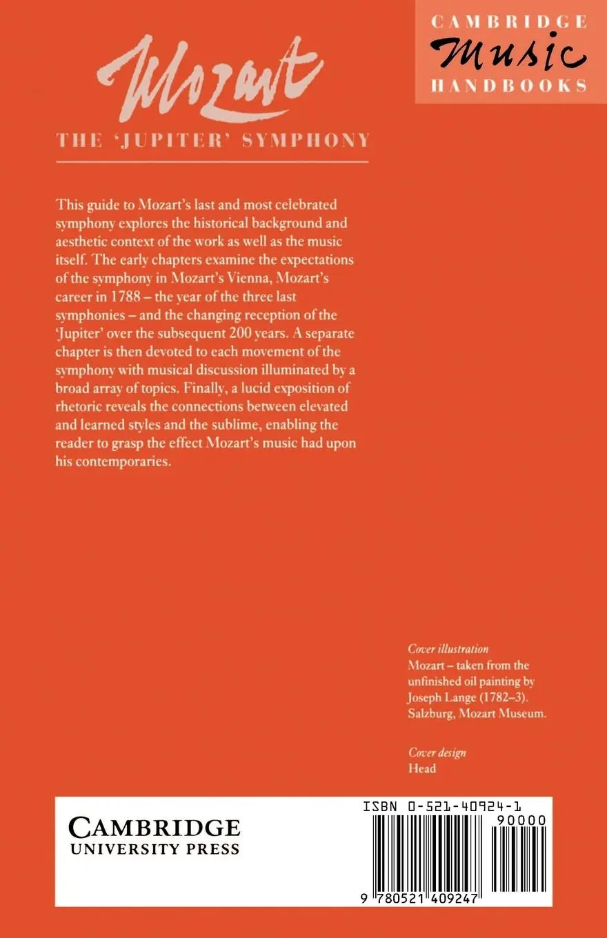 Rückseite: 9780521409247 | Mozart | The 'Jupiter' Symphony | Sisman Elaine R. | Taschenbuch