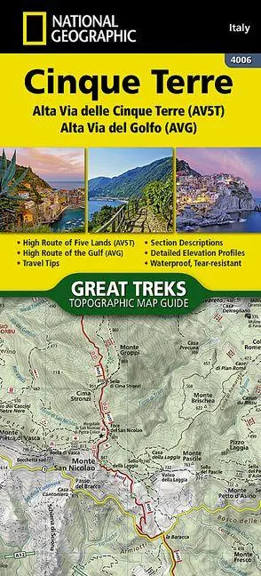Cover: 9781566959247 | Cinque Terre High Path Av5t Map | National Geographic Maps | Englisch