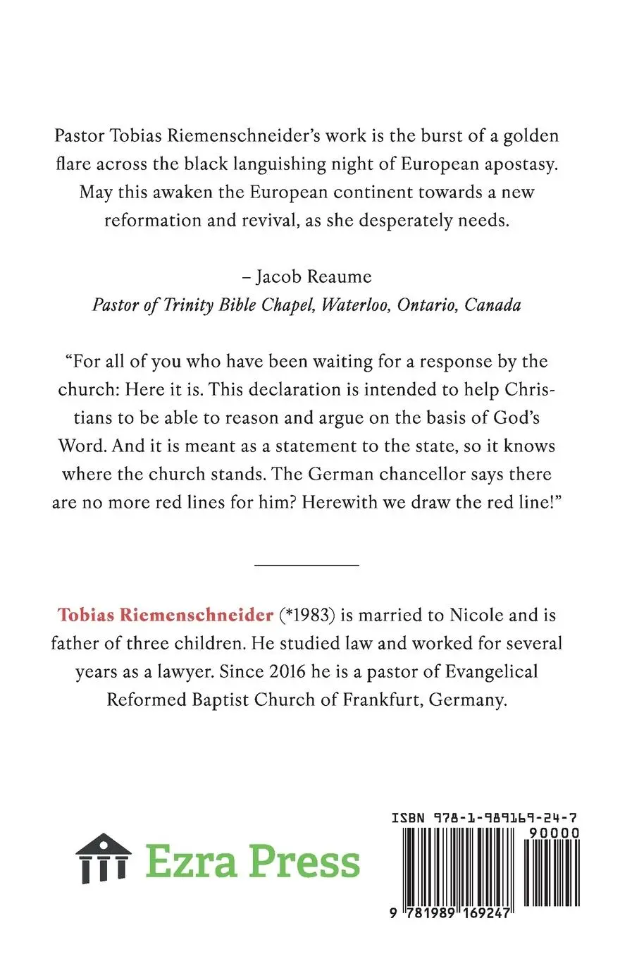 Rückseite: 9781989169247 | Resisting Tyranny | A Christian Response to Government Overreach