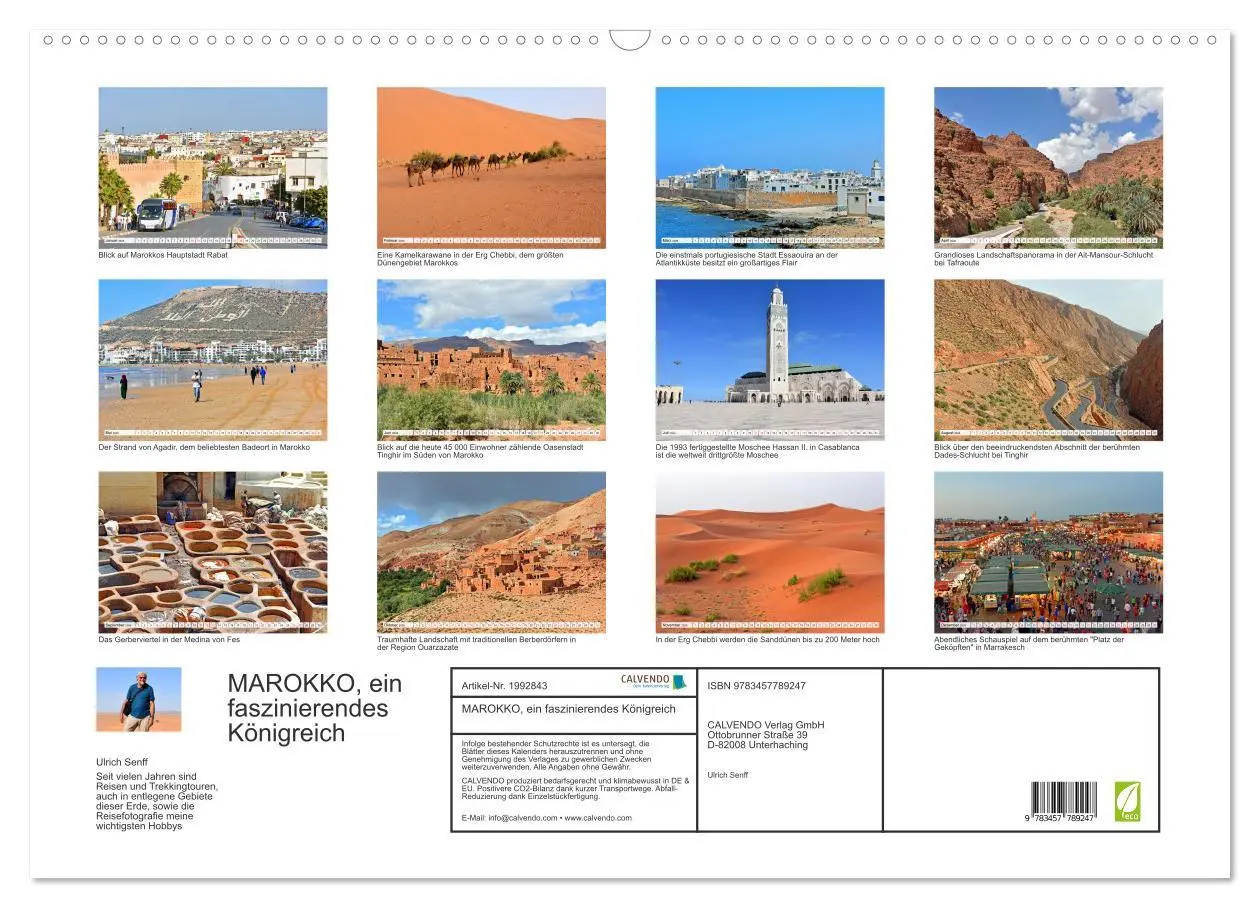 Bild: 9783457789247 | MAROKKO, ein faszinierendes Königreich (Wandkalender 2026 DIN A2...