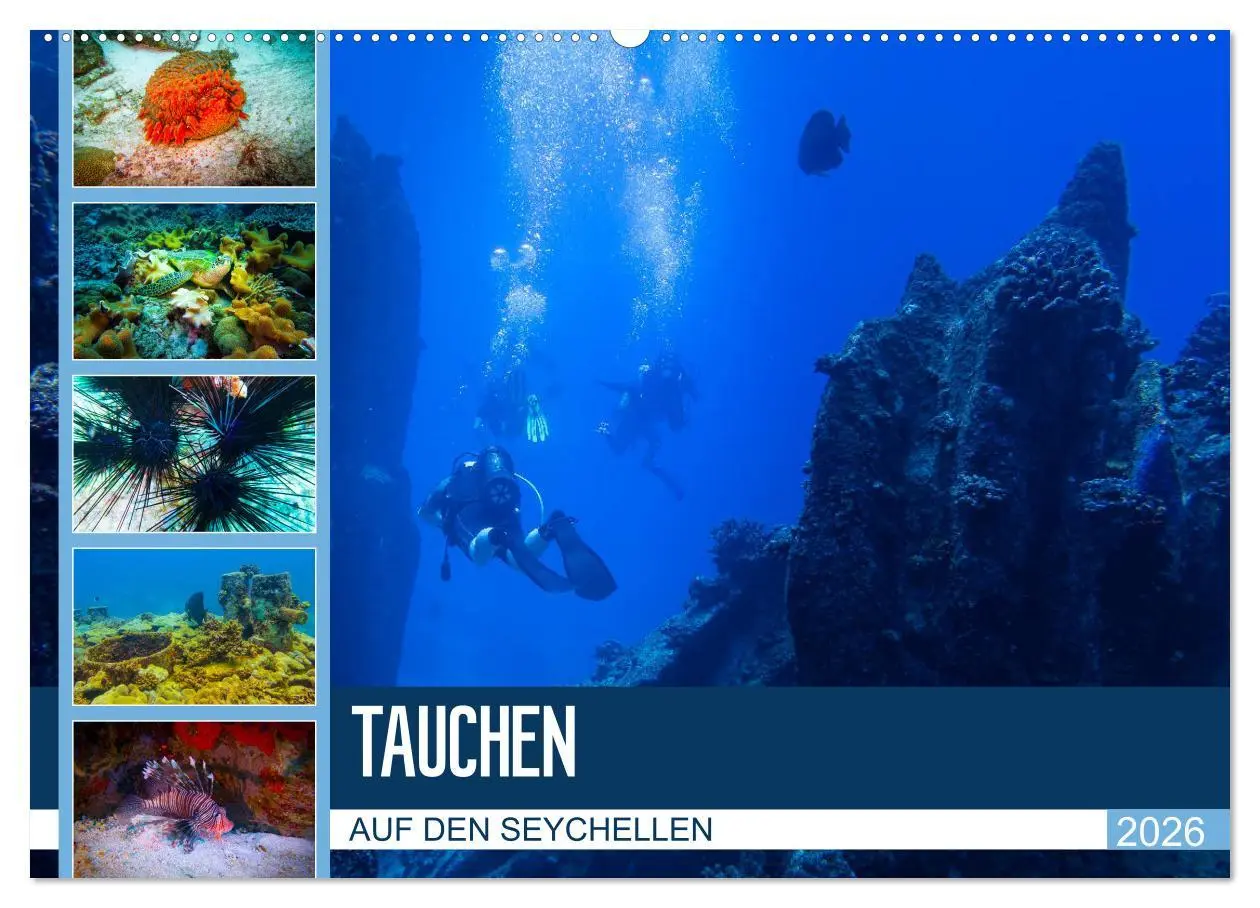 Cover: 9783457859247 | Tauchen auf den Sychellen (Wandkalender 2026 DIN A2 quer), CALVENDO...
