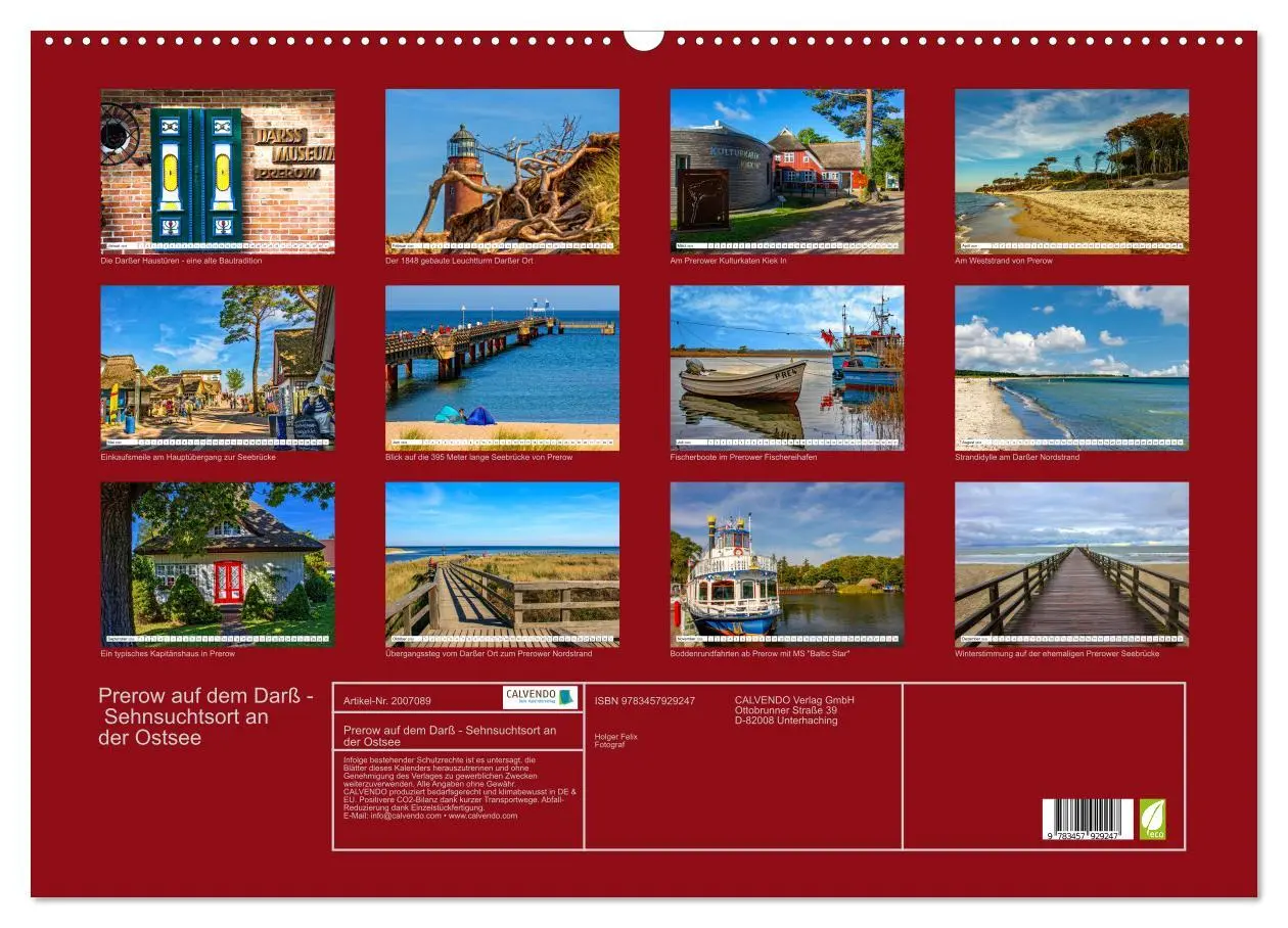 Bild: 9783457929247 | Prerow auf dem Darß - Sehnsuchtsort an der Ostsee (Wandkalender...