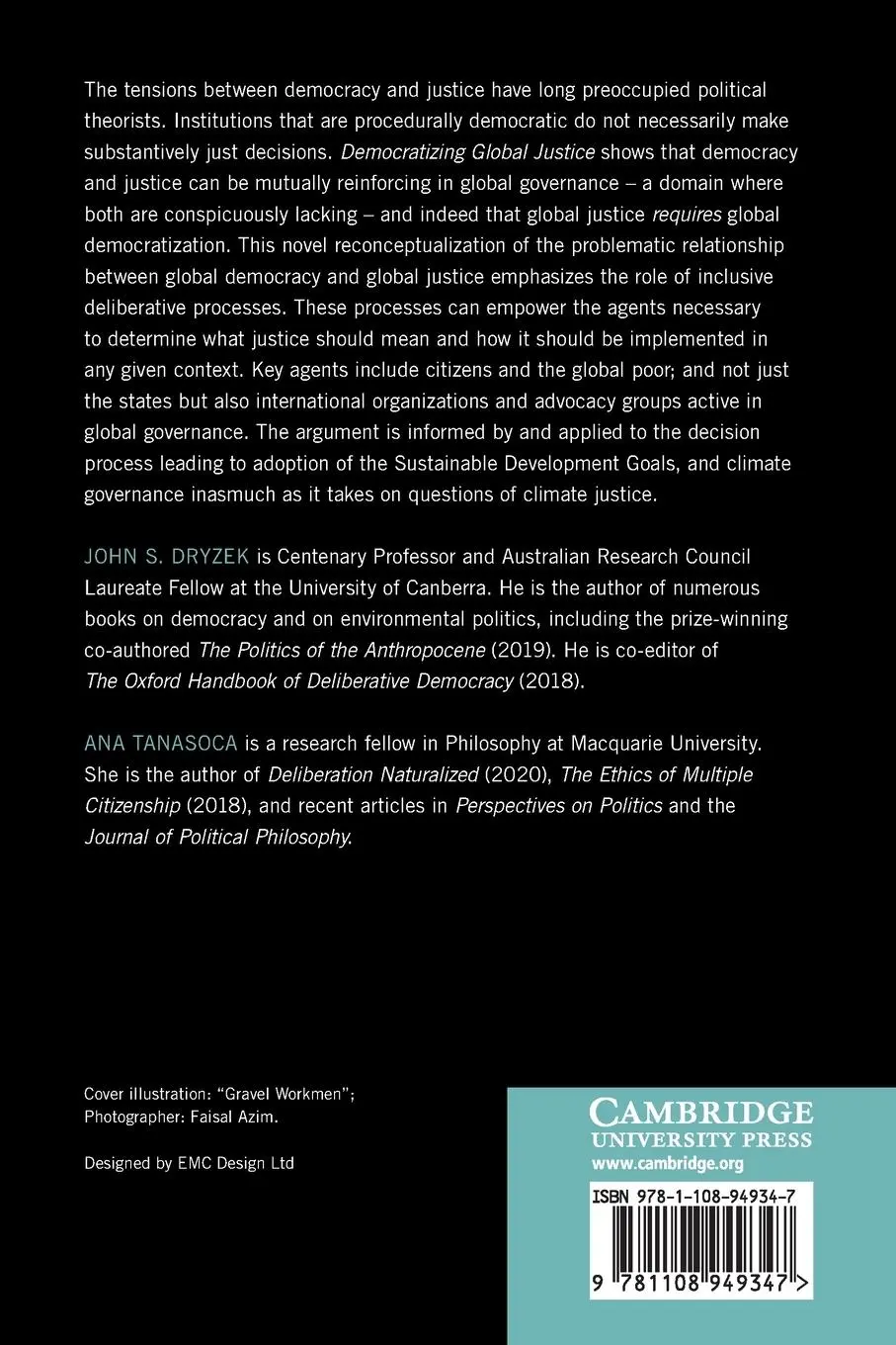 Rückseite: 9781108949347 | Democratizing Global Justice | John S. Dryzek (u. a.) | Taschenbuch