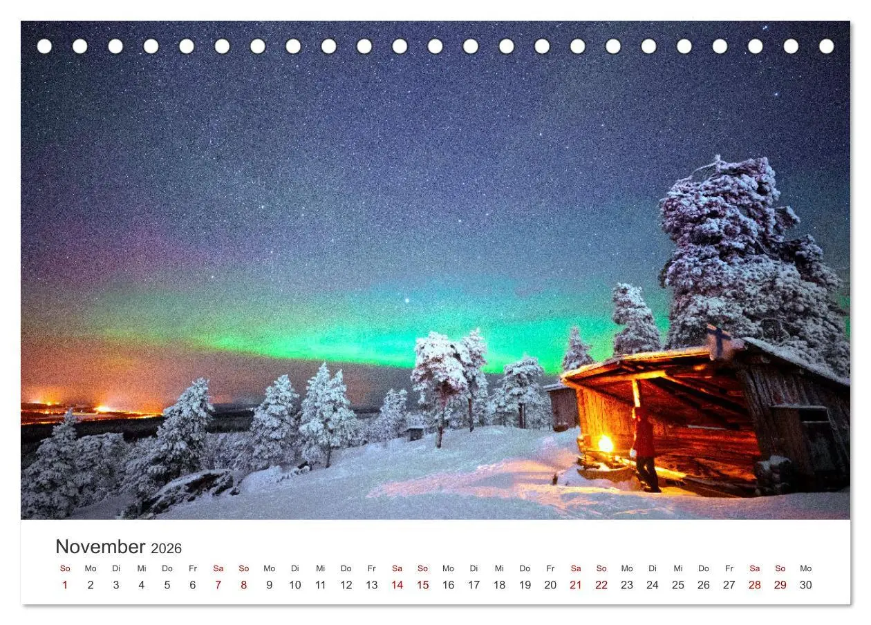 Bild: 9783457609347 | Finnland - Den Polarlichtern nahe. (Tischkalender 2026 DIN A5...