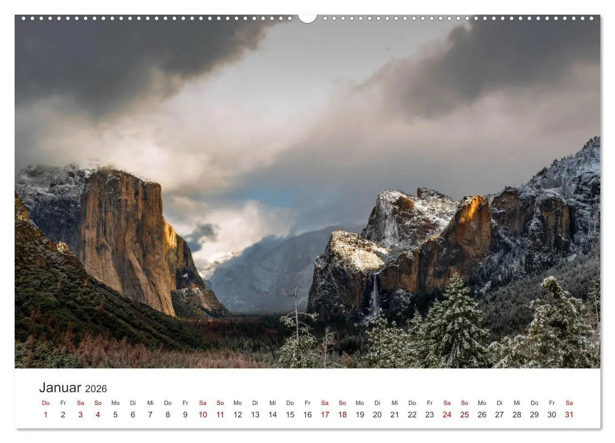 Bild: 9783457849347 | Yosemite - Nationalpark (Wandkalender 2026 DIN A2 quer), CALVENDO...