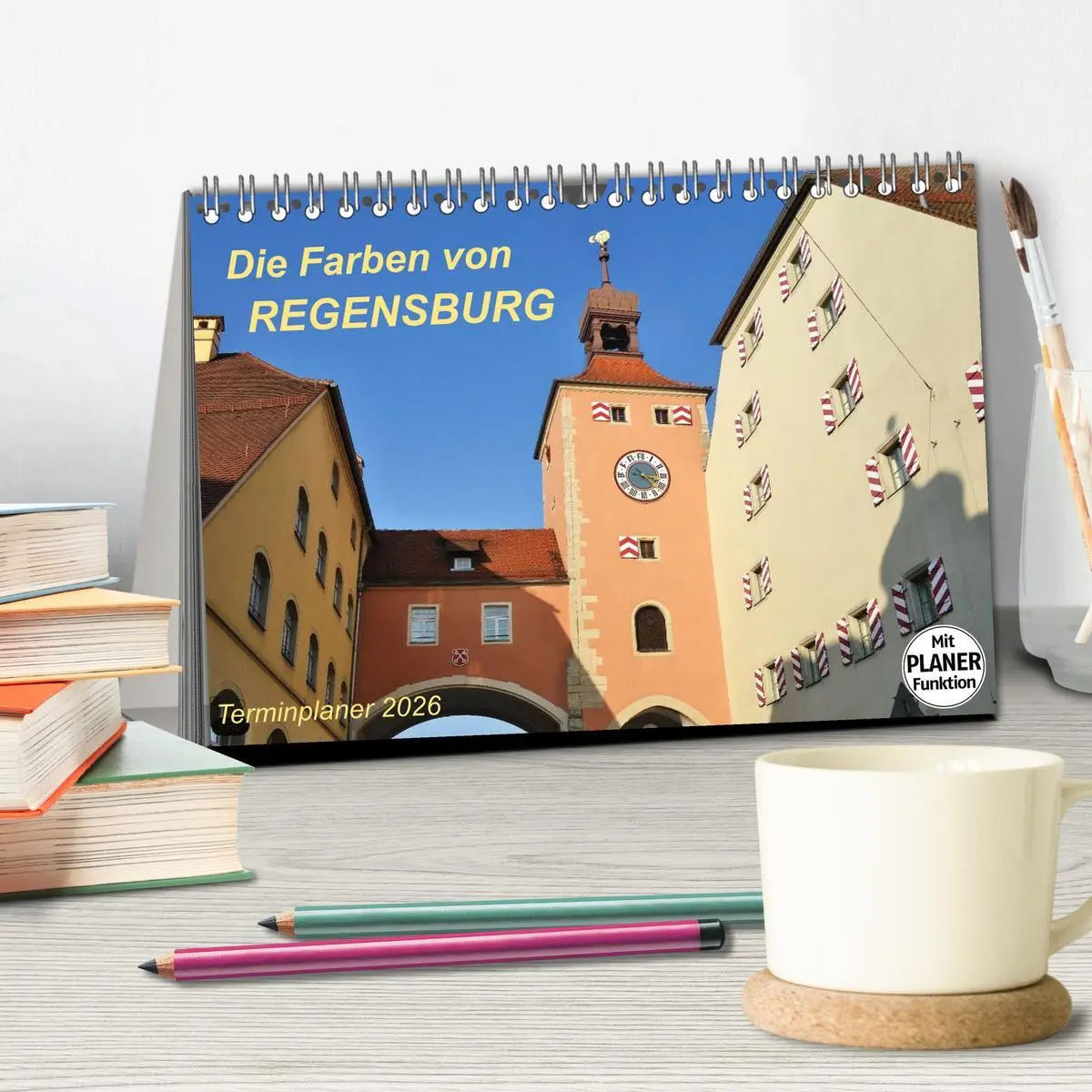 Bild: 9783516009347 | Die Farben von REGENSBURG (Tischkalender 2026 DIN A5 quer),...