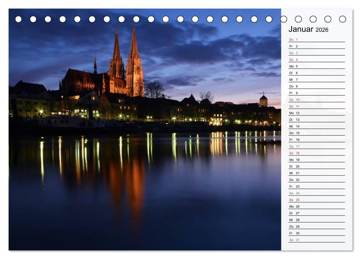 Bild: 9783516009347 | Die Farben von REGENSBURG (Tischkalender 2026 DIN A5 quer),...