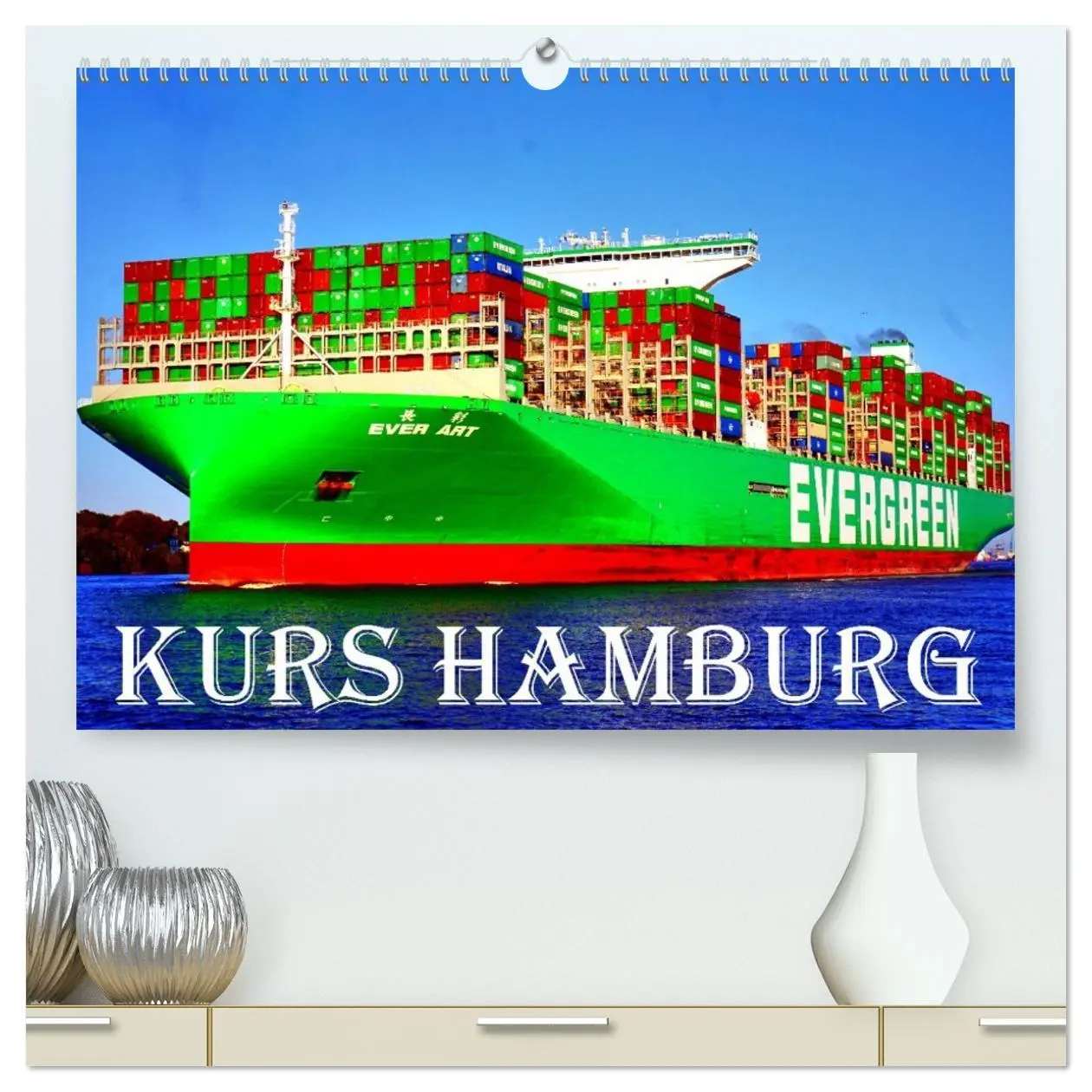 Cover: 9783516629347 | KURS HAMBURG (hochwertiger Premium Wandkalender 2026 DIN A2 quer),...