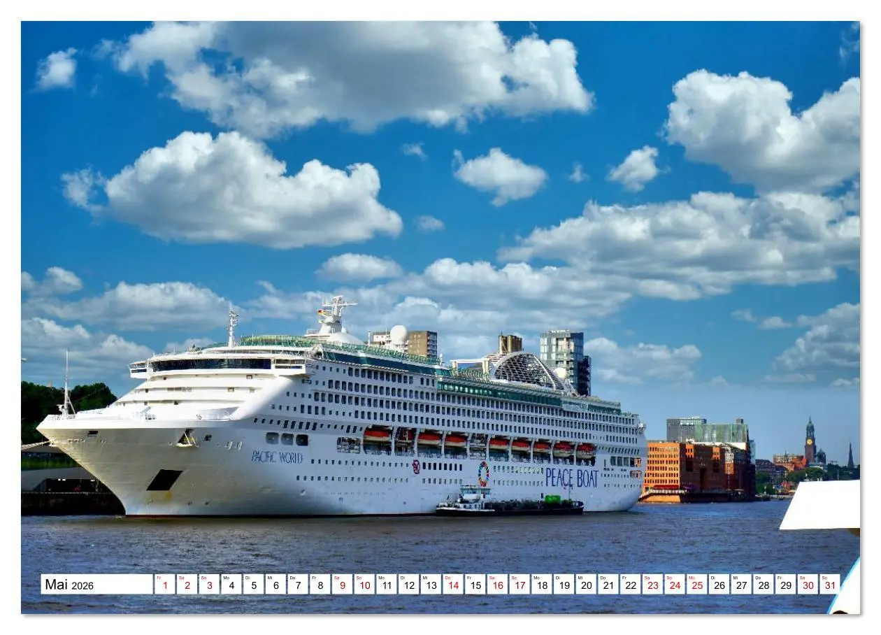Bild: 9783516629347 | KURS HAMBURG (hochwertiger Premium Wandkalender 2026 DIN A2 quer),...