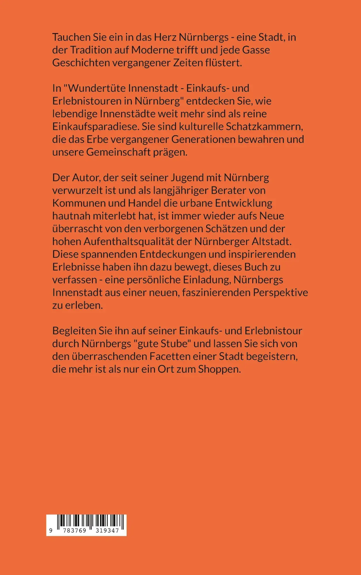 Rückseite: 9783769319347 | Wundertüte Innenstadt (4) | Einkaufs- und Erlebnistouren in Nürnberg