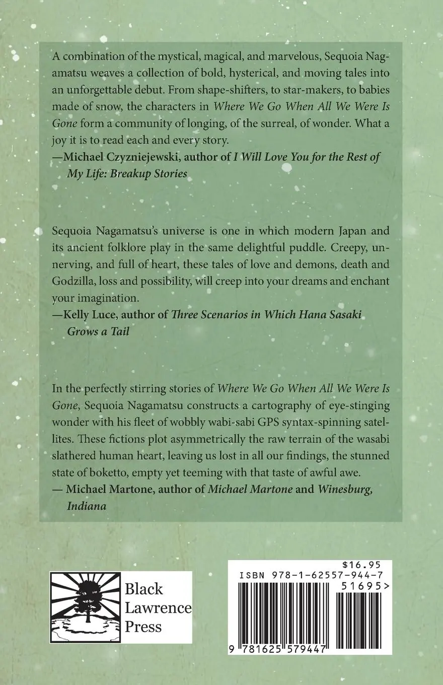 Rückseite: 9781625579447 | Where We Go When All We Were Is Gone | Sequoia Nagamatsu | Taschenbuch