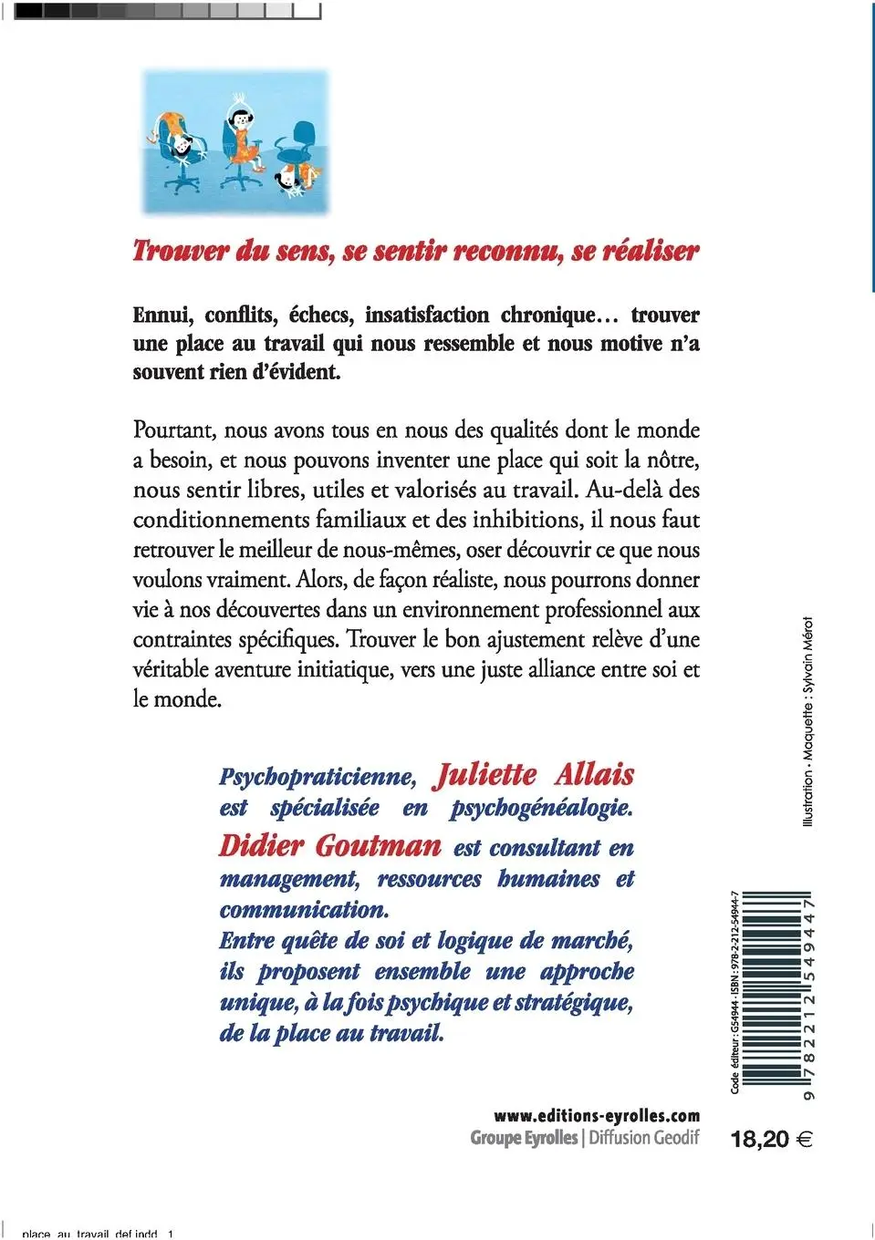 Rückseite: 9782212549447 | Trouver sa place au travail | Juliette Allais (u. a.) | Taschenbuch