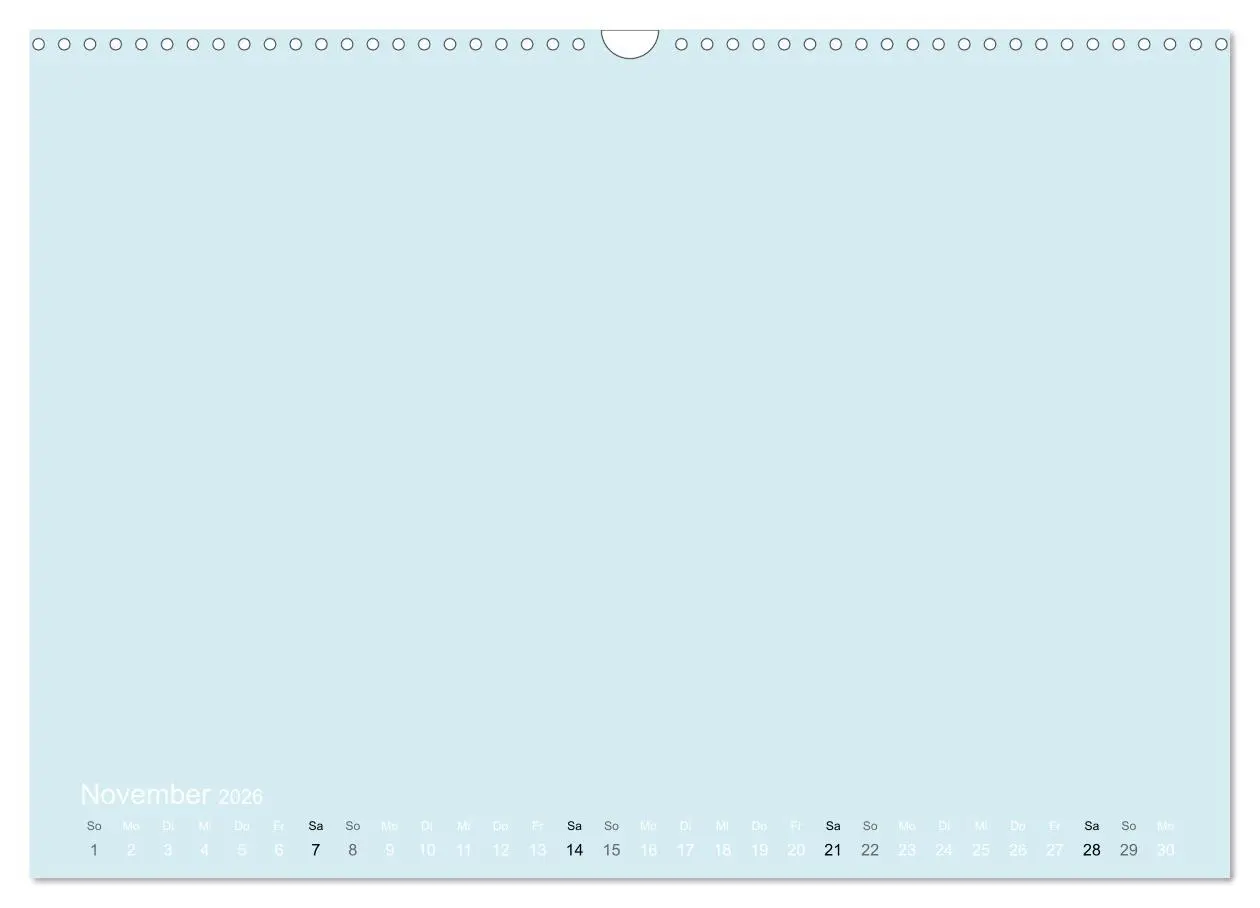 Bild: 9783516169447 | Bastelkalender - hell Blau (Wandkalender 2026 DIN A3 quer),...