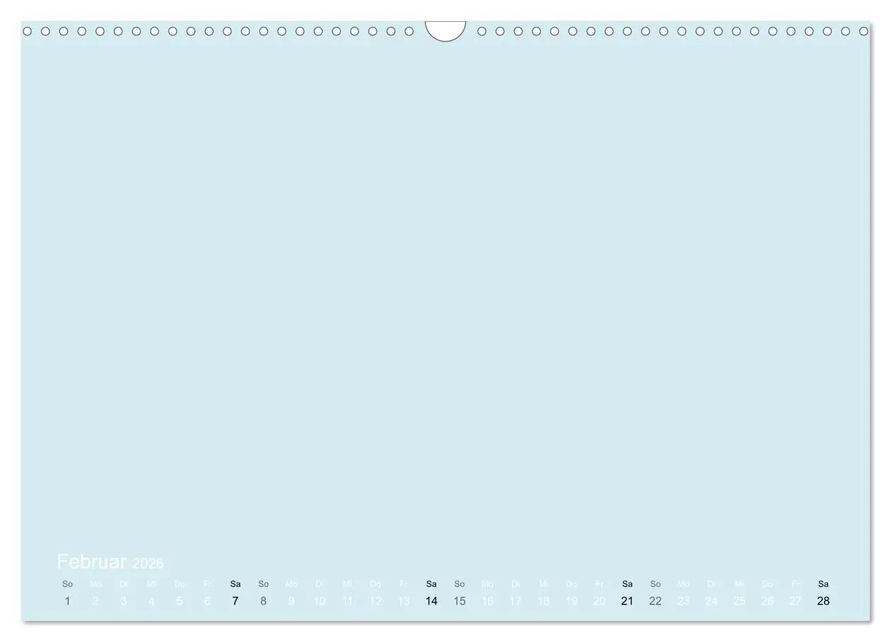 Bild: 9783516169447 | Bastelkalender - hell Blau (Wandkalender 2026 DIN A3 quer),...