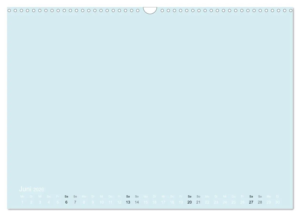 Bild: 9783516169447 | Bastelkalender - hell Blau (Wandkalender 2026 DIN A3 quer),...