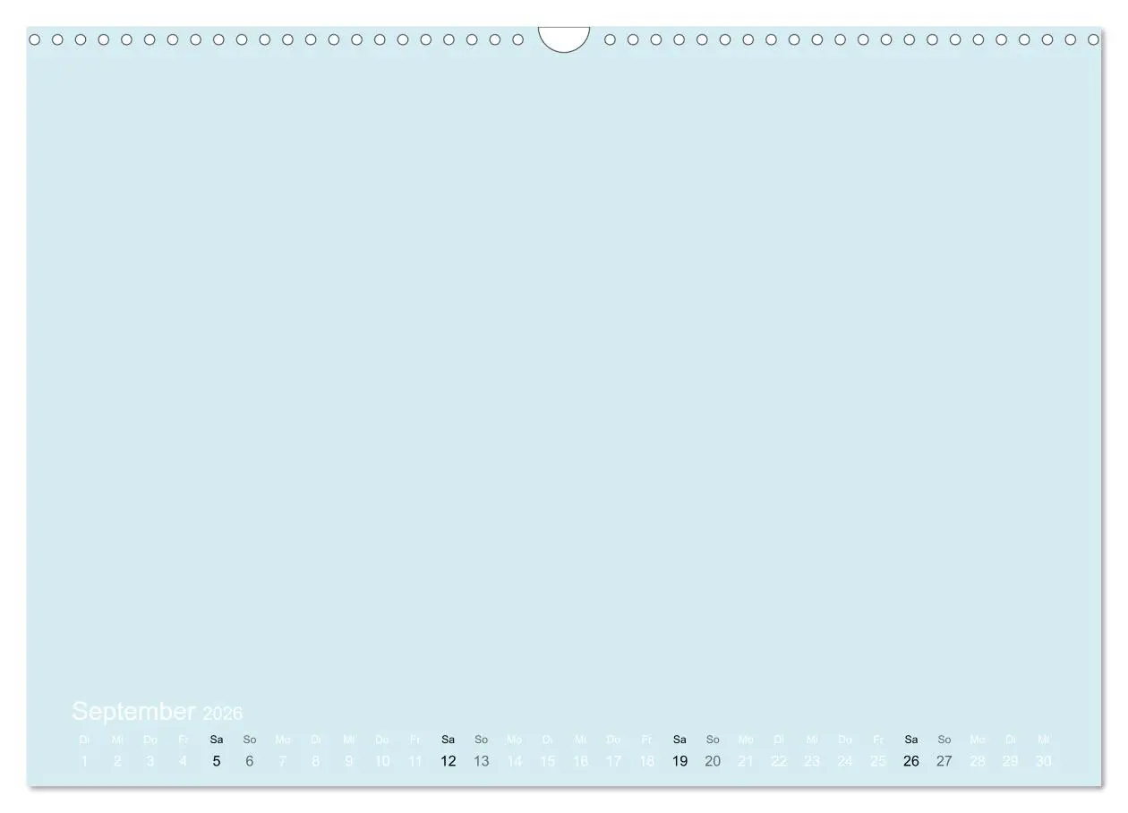 Bild: 9783516169447 | Bastelkalender - hell Blau (Wandkalender 2026 DIN A3 quer),...