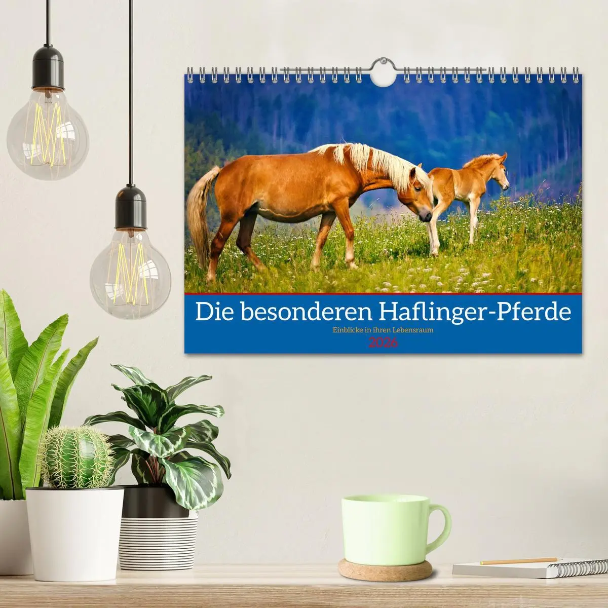 Bild: 9783516619447 | Die besonderen Haflinger-Pferde (Wandkalender 2026 DIN A4 quer),...